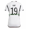 Maillot de Supporter Allemagne Leroy Sane 19 Domicile Coupe du Monde 2022 Pour Femme